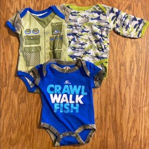 Mossy oat camo onesies
